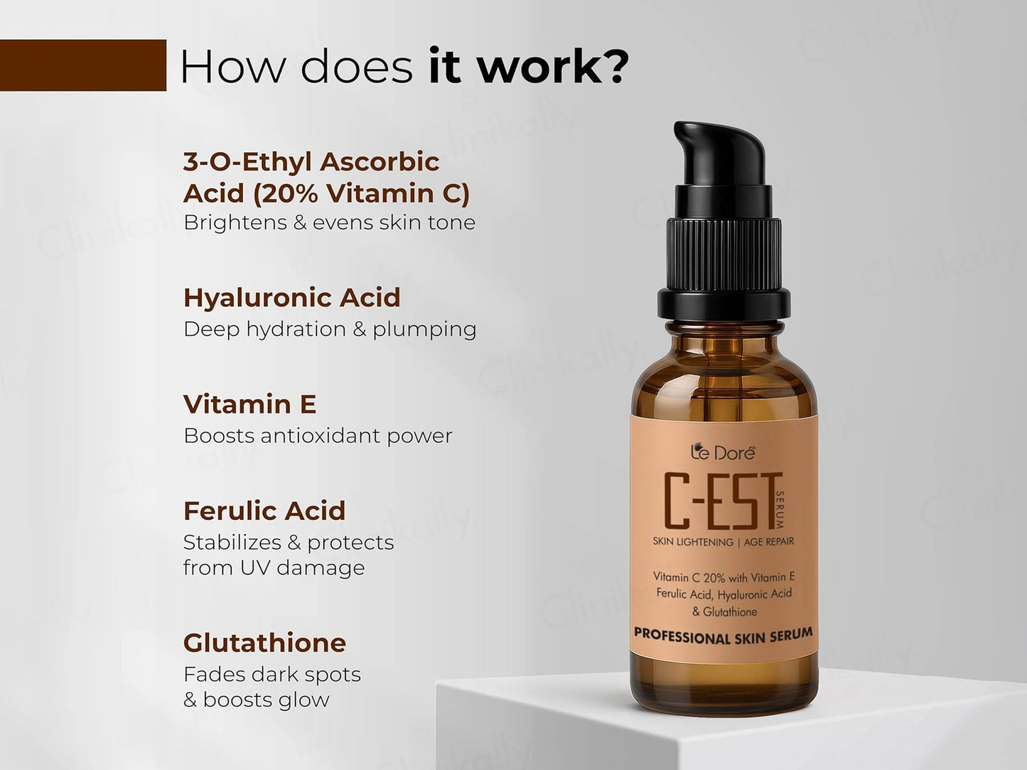 Le Dore C-EST Vitamin C 20 Percent Skin Lightening Serum