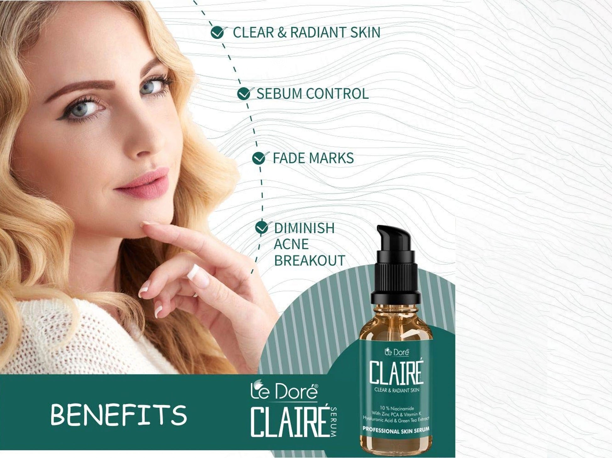 Le Dore Claire Niacinamide Sebum Control Serum