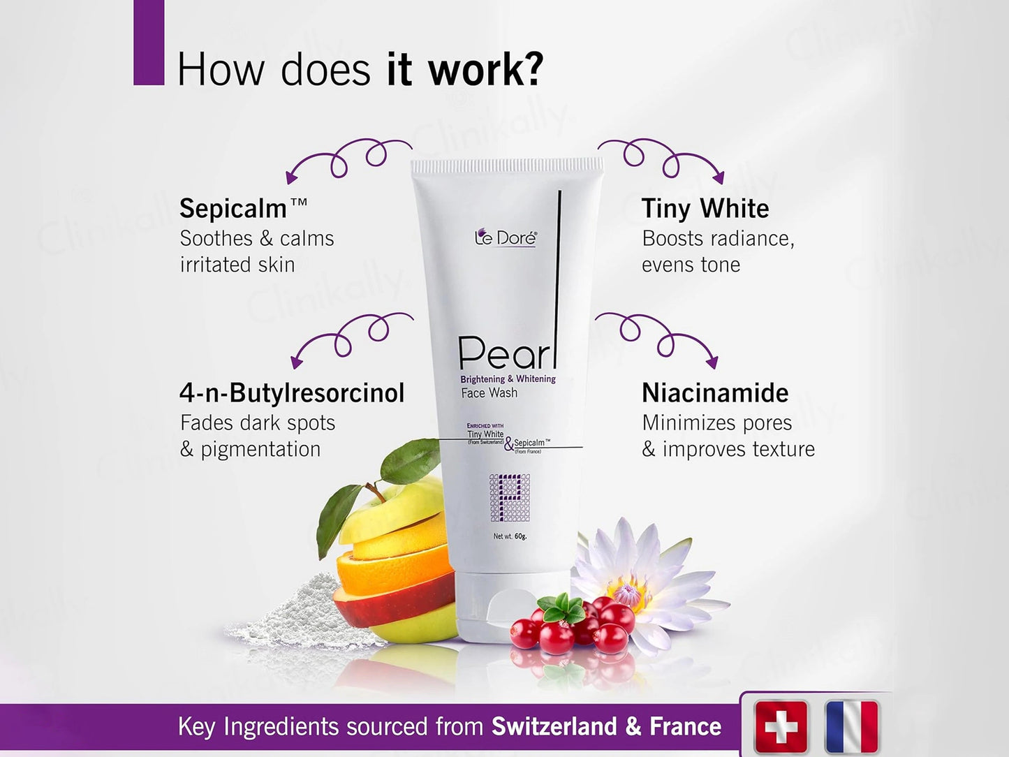 Le Dore Pearl Brightening and  Whitening Face Wash
