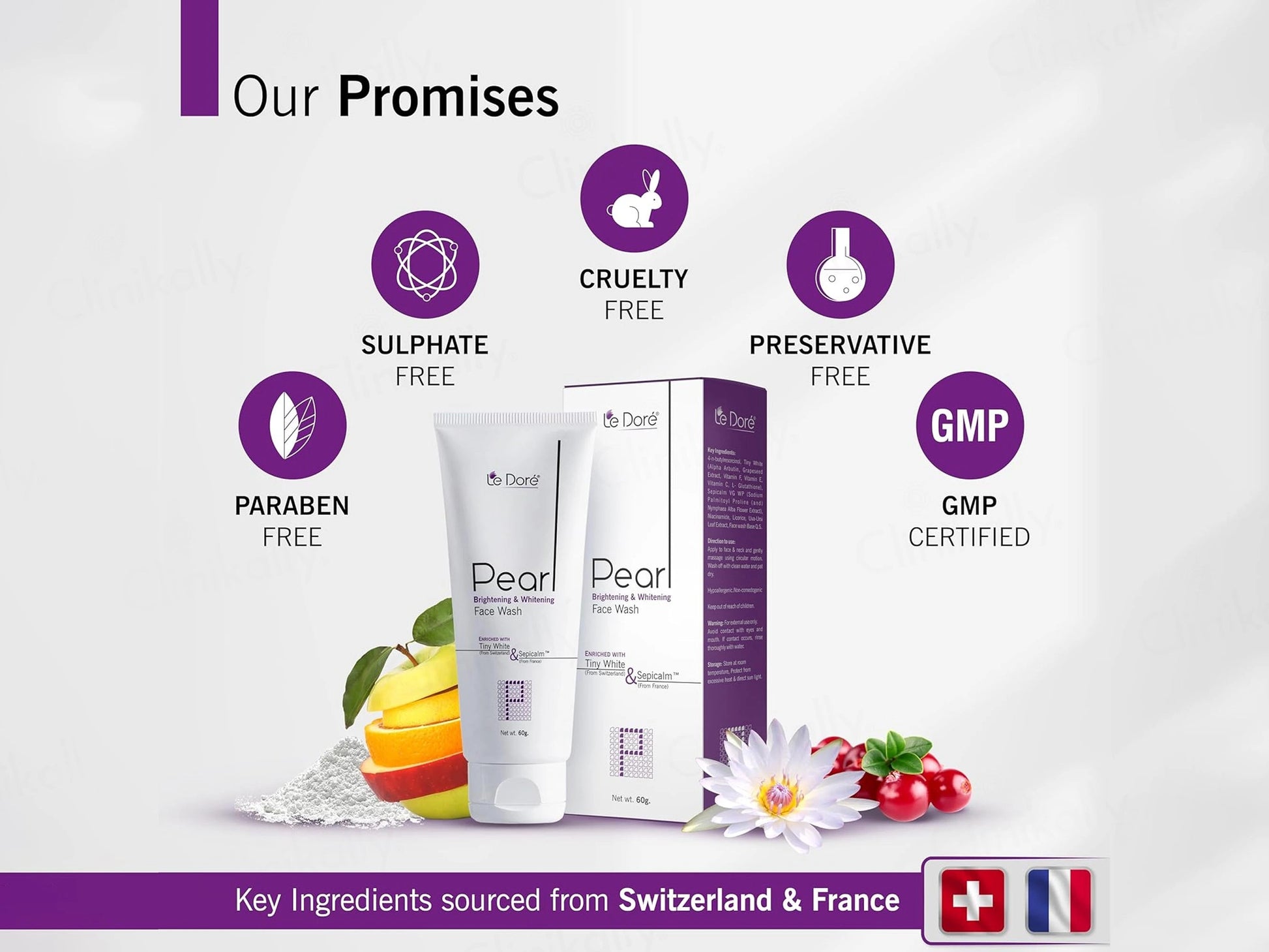 Le Dore Pearl Brightening and  Whitening Face Wash