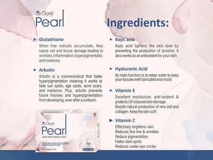 Le Dore Pearl Skin Whitening Premium Beauty Soap