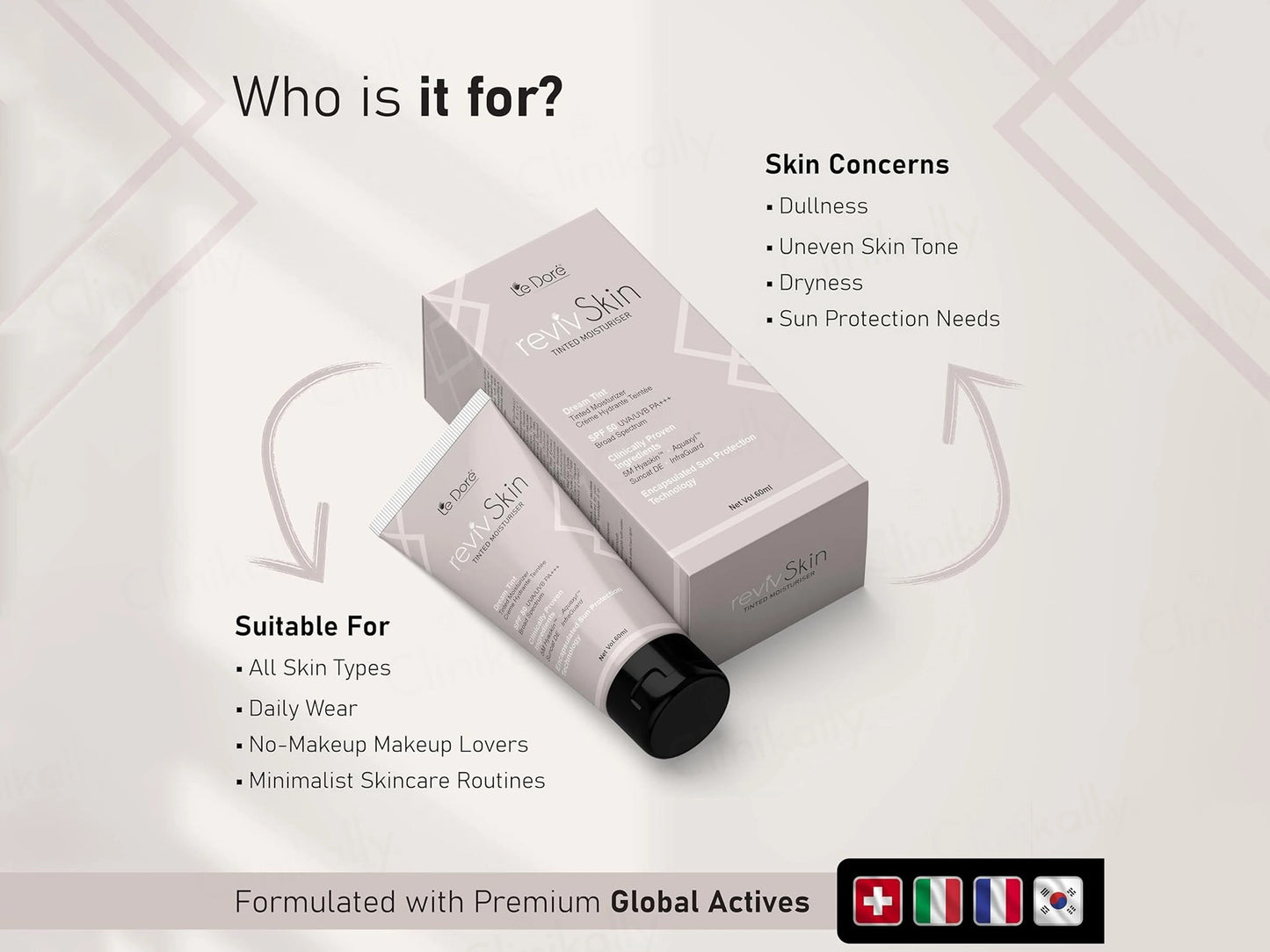 Le Dore RevivSkin Tinted Moisturizer SPF 50 PA