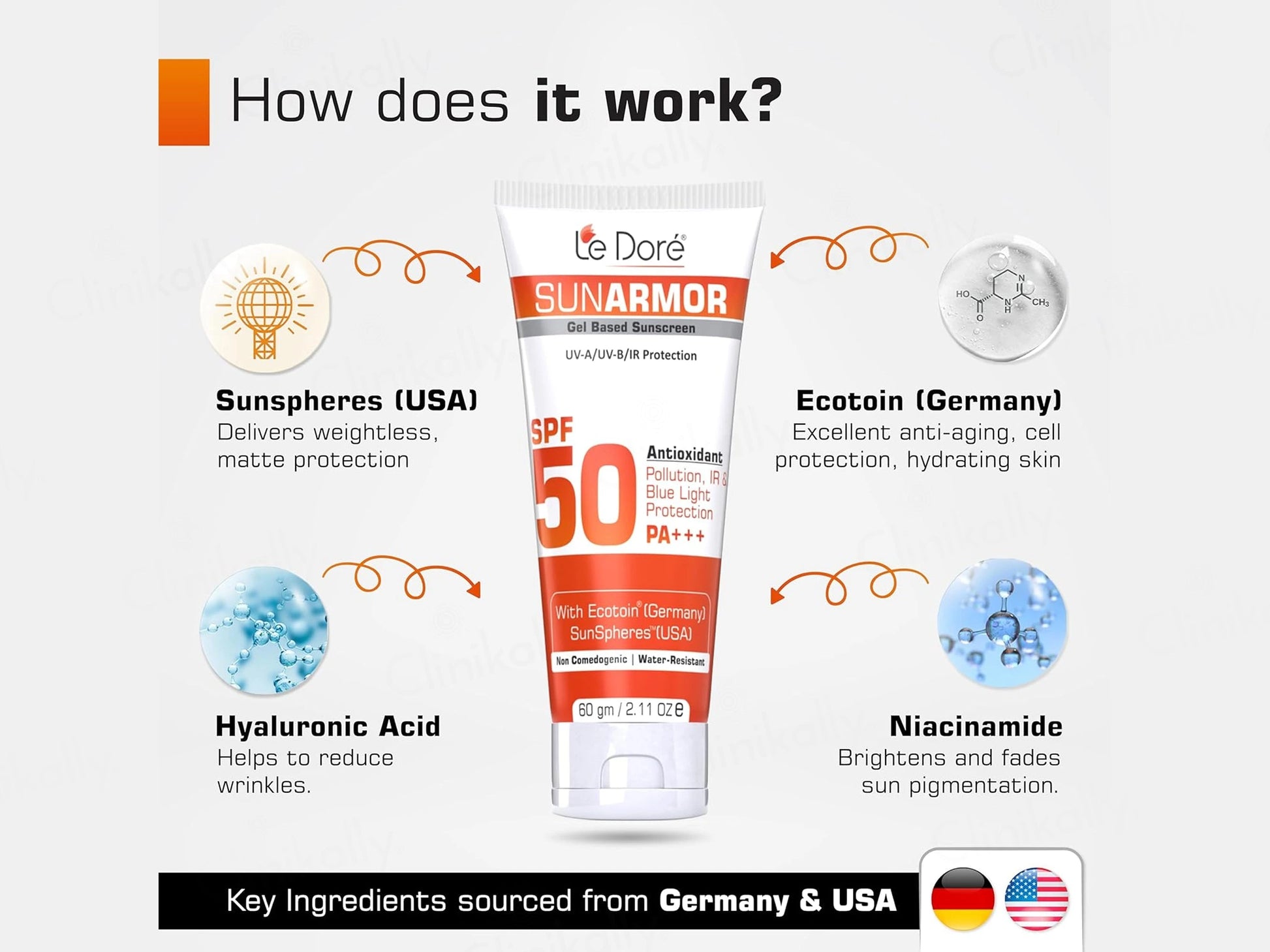 Le Dore Sunarmor Sunscreen Gel SPF 50 PA