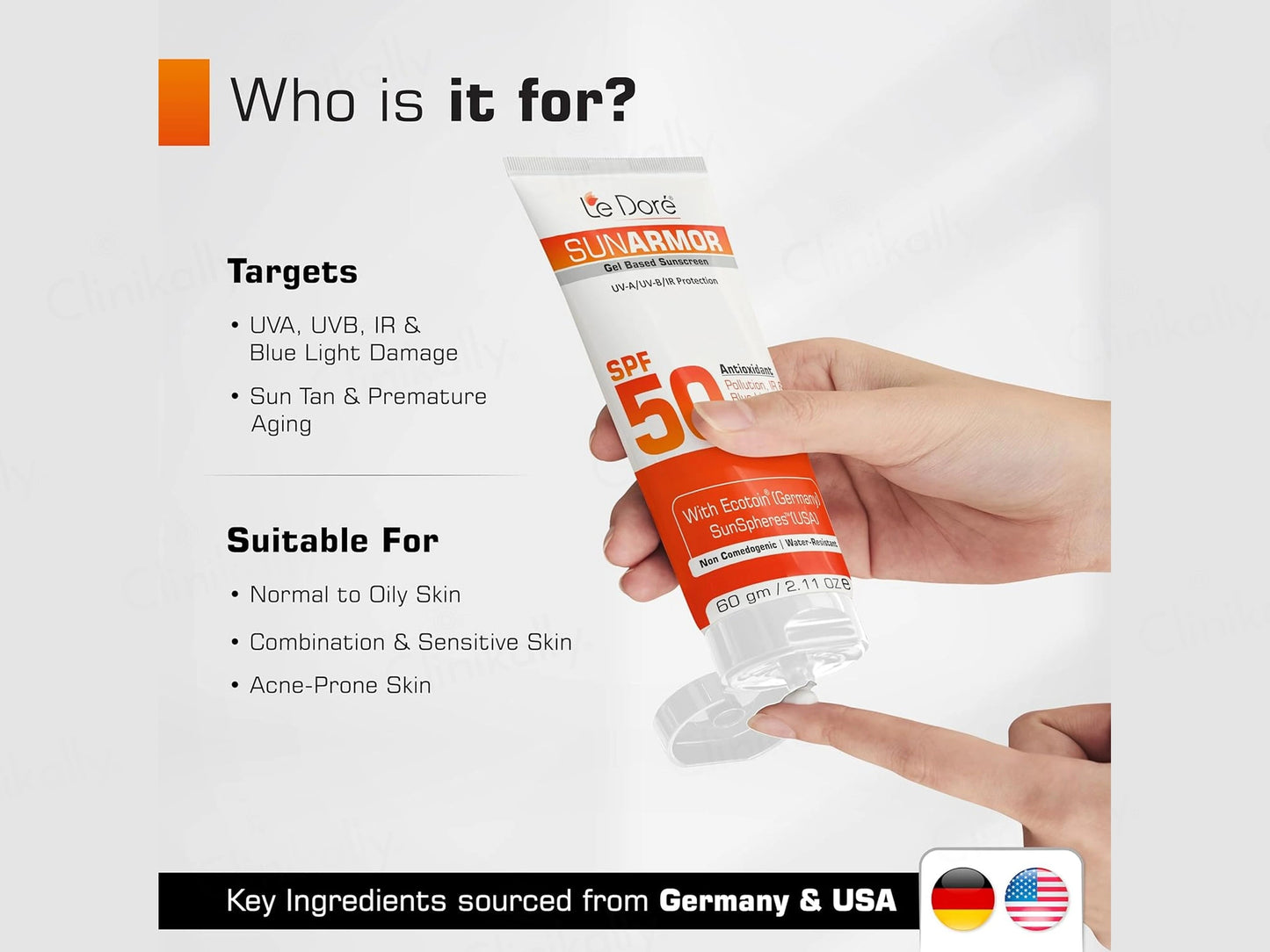 Le Dore Sunarmor Sunscreen Gel SPF 50 PA