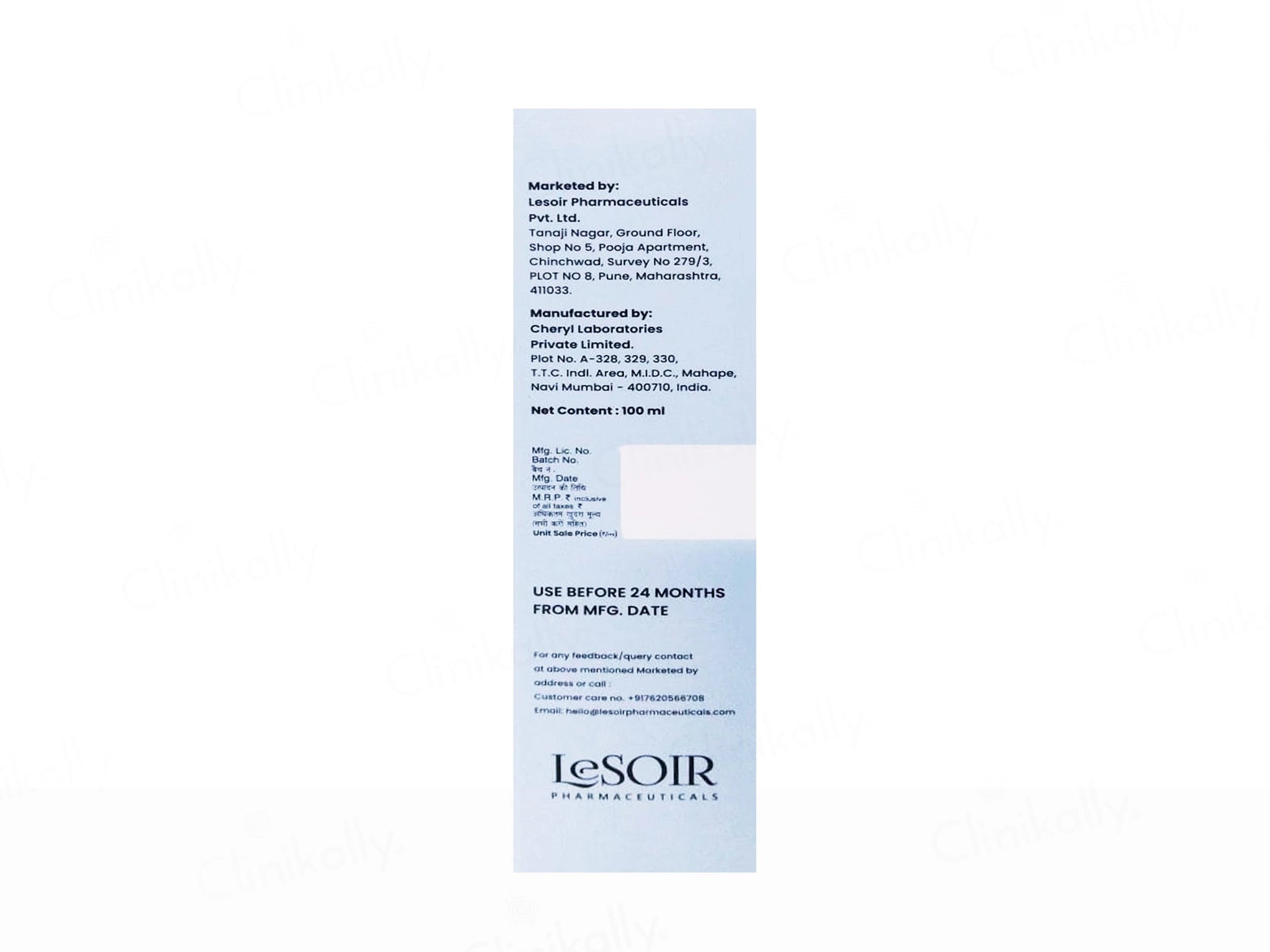 Lesoir Hydrex Skin Cleanser