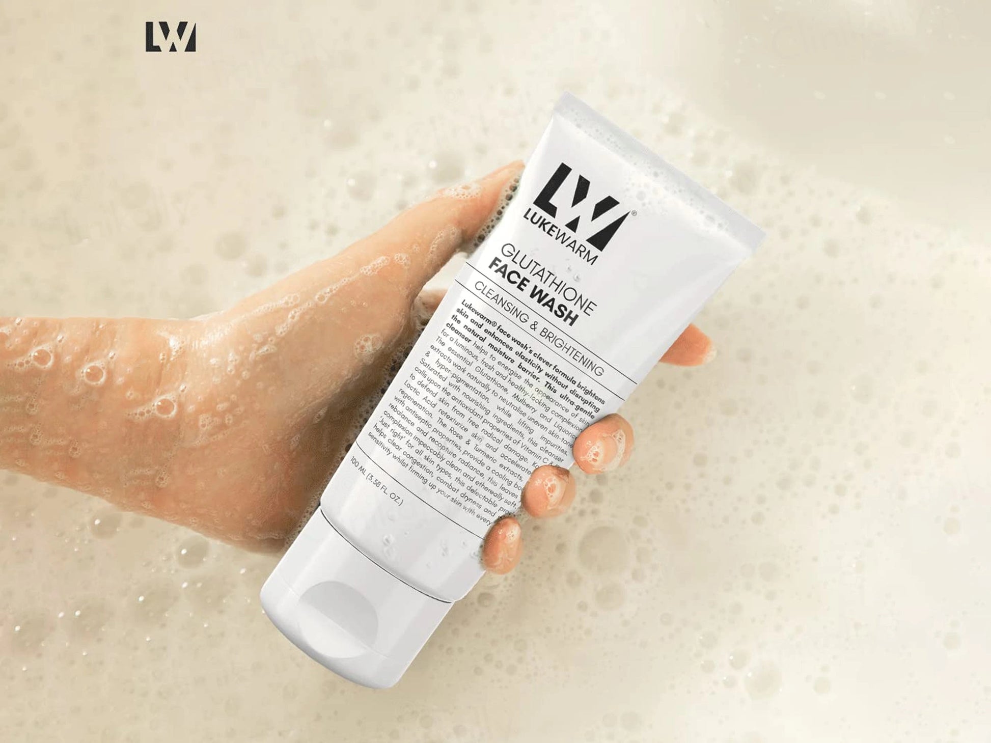 Lukewarm Glutathione Cleansing and  Brightening Face Wash