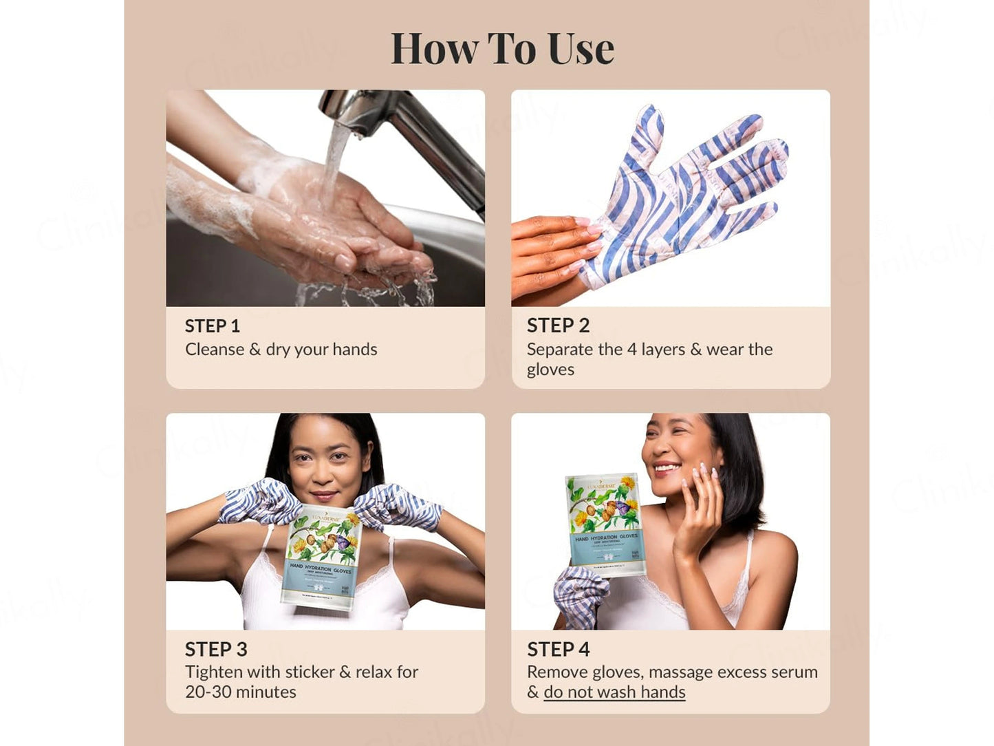 LuxaDerme Hand Hydration Deep Moisturizing Gloves