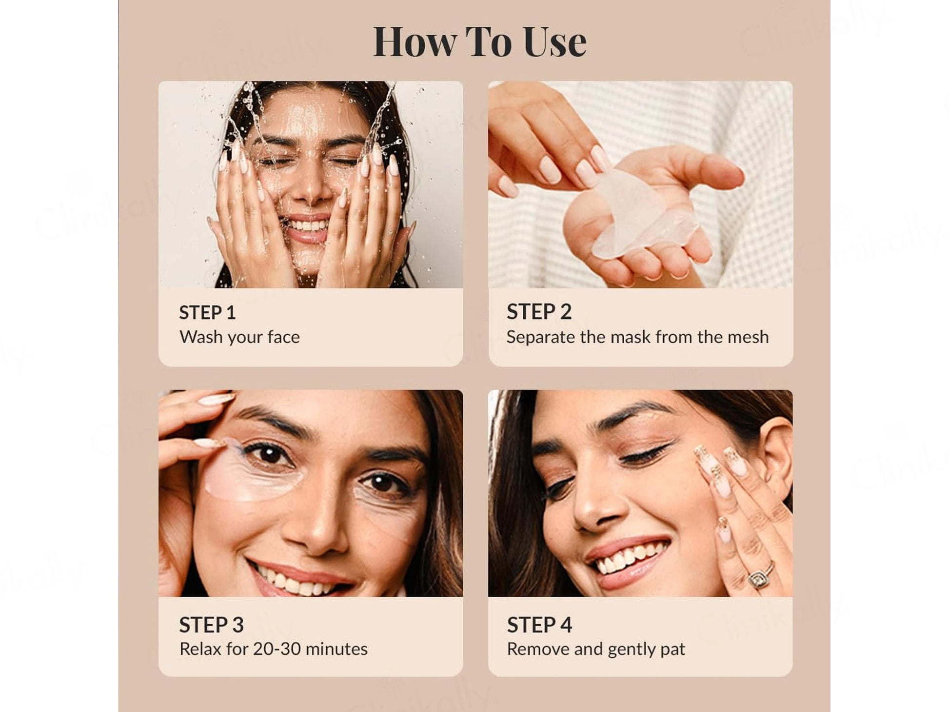 LuxaDerme Under Eye Revive Bio Cellulose Sheet Mask