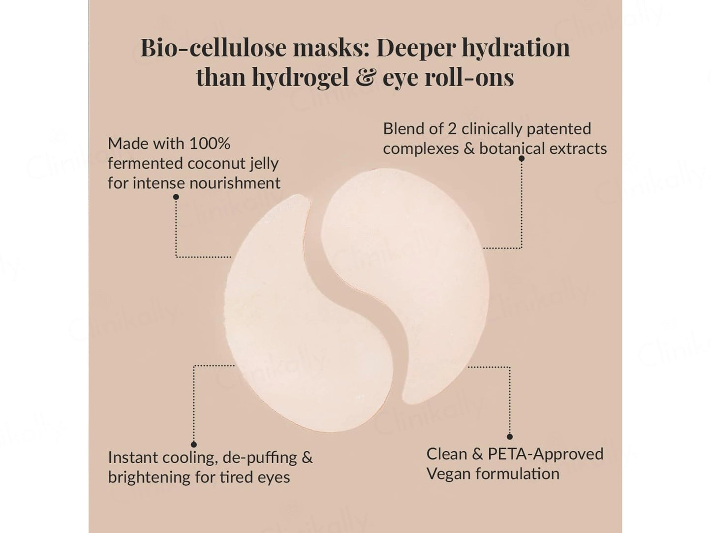 LuxaDerme Under Eye Revive Bio Cellulose Sheet Mask