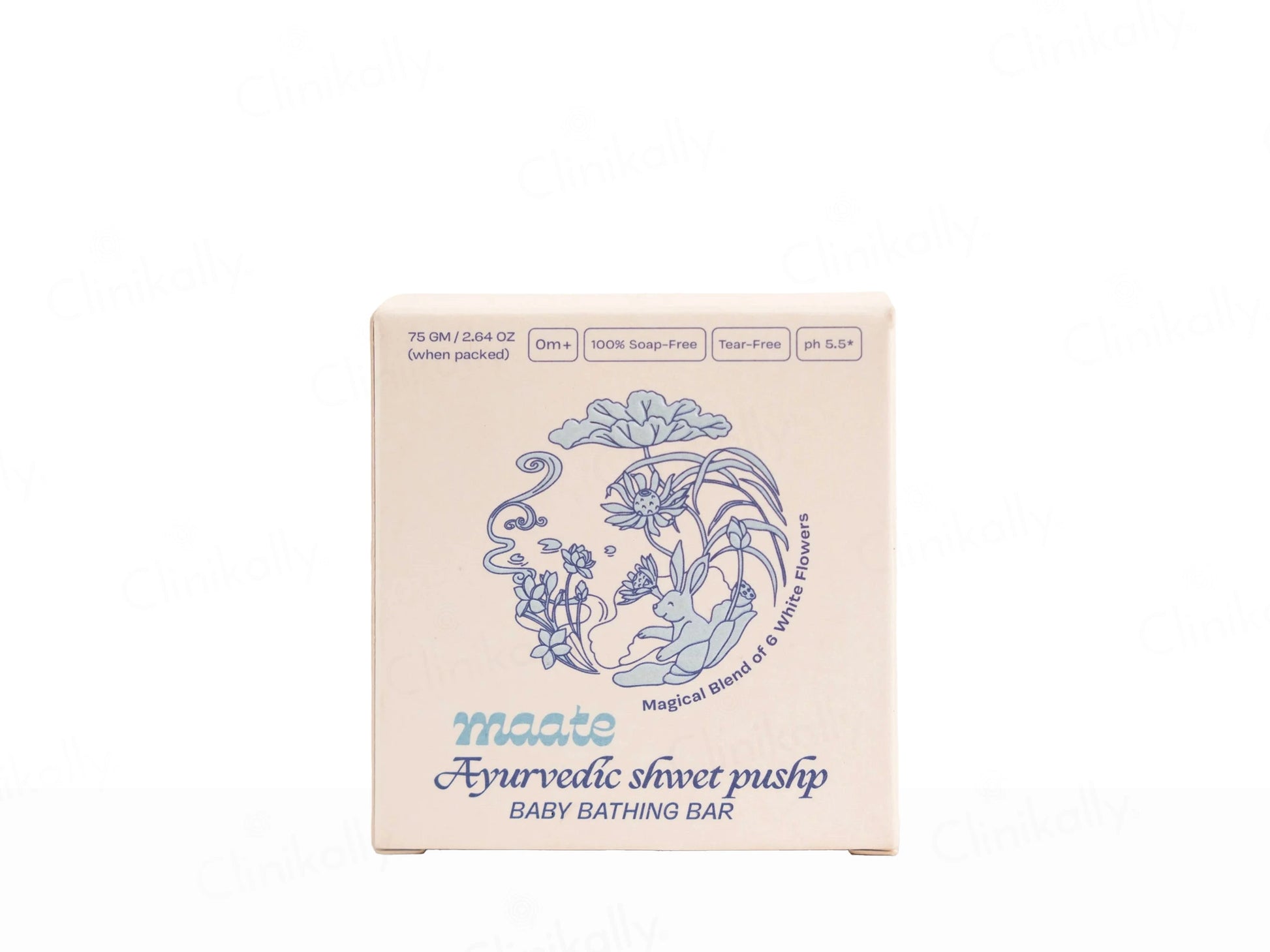 Maate Ayurvedic Shwet Pushp Baby Bathing Bar