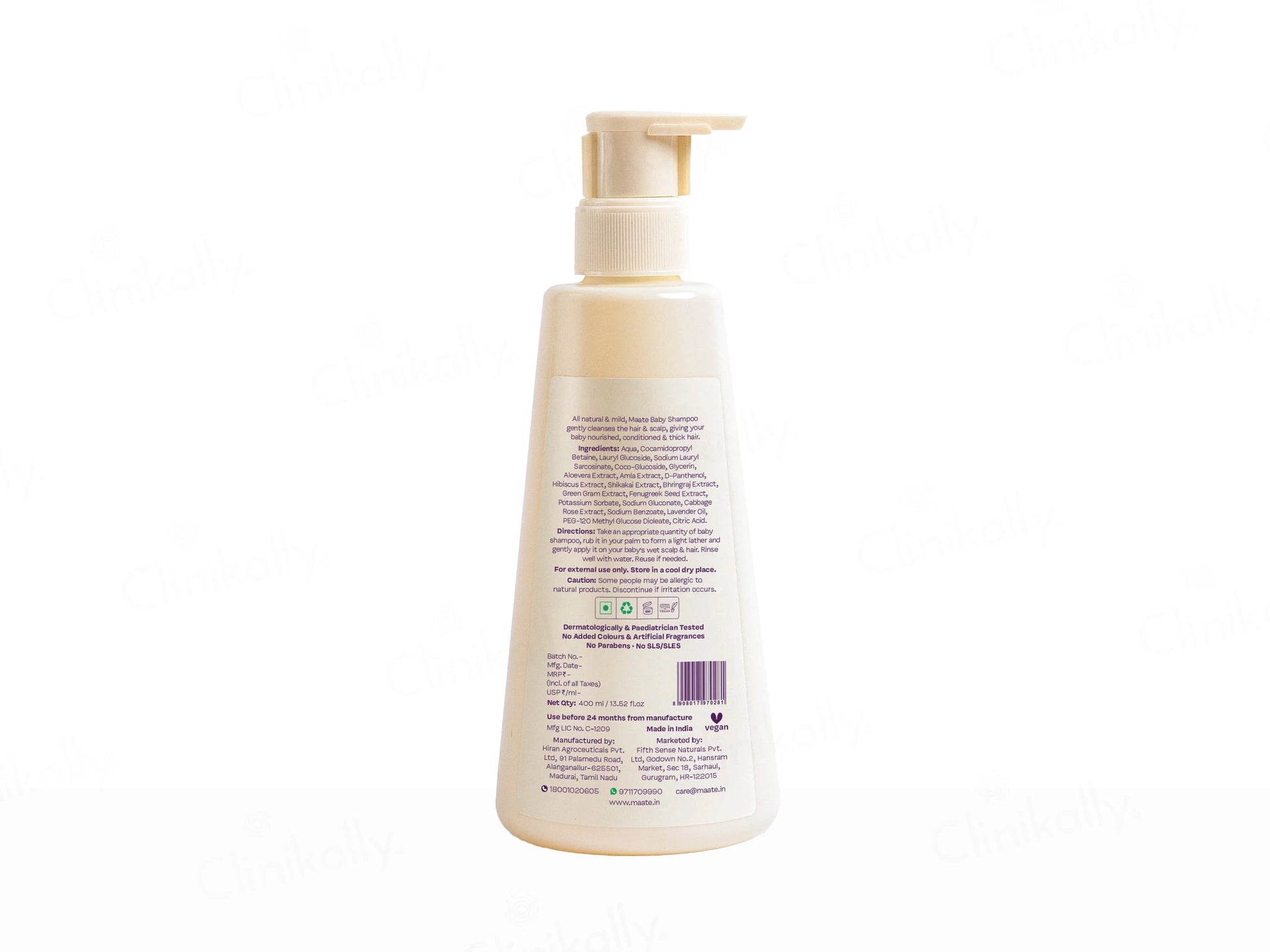 Maate Baby Shampoo For Healthy Scalp and Strong hair