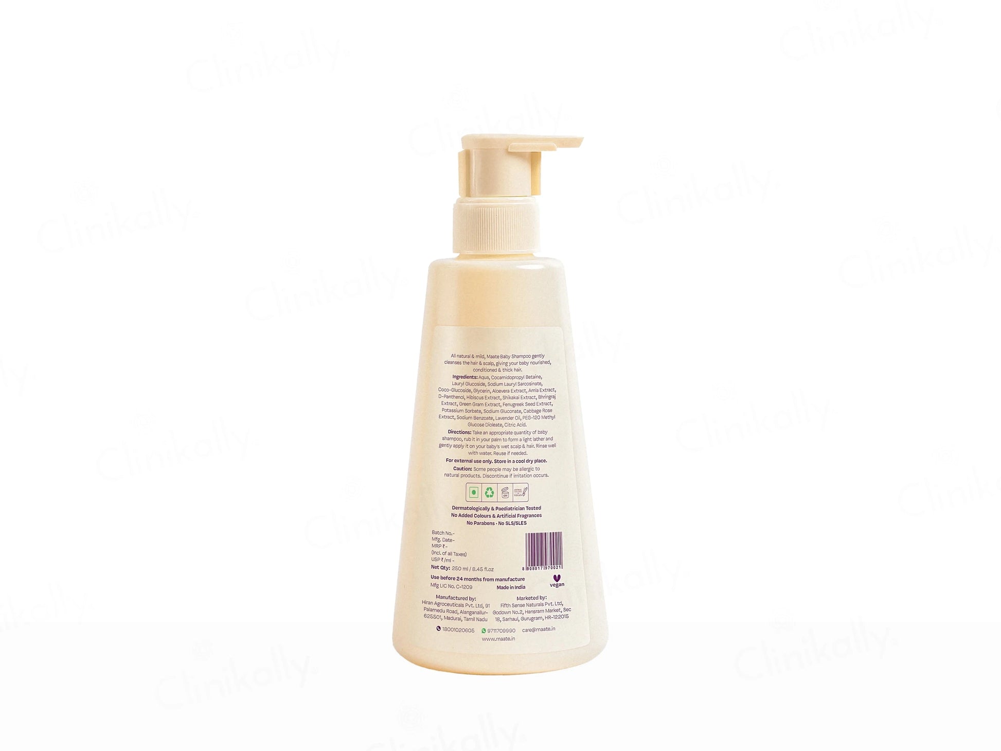 Maate Baby Shampoo For Healthy Scalp and Strong hair
