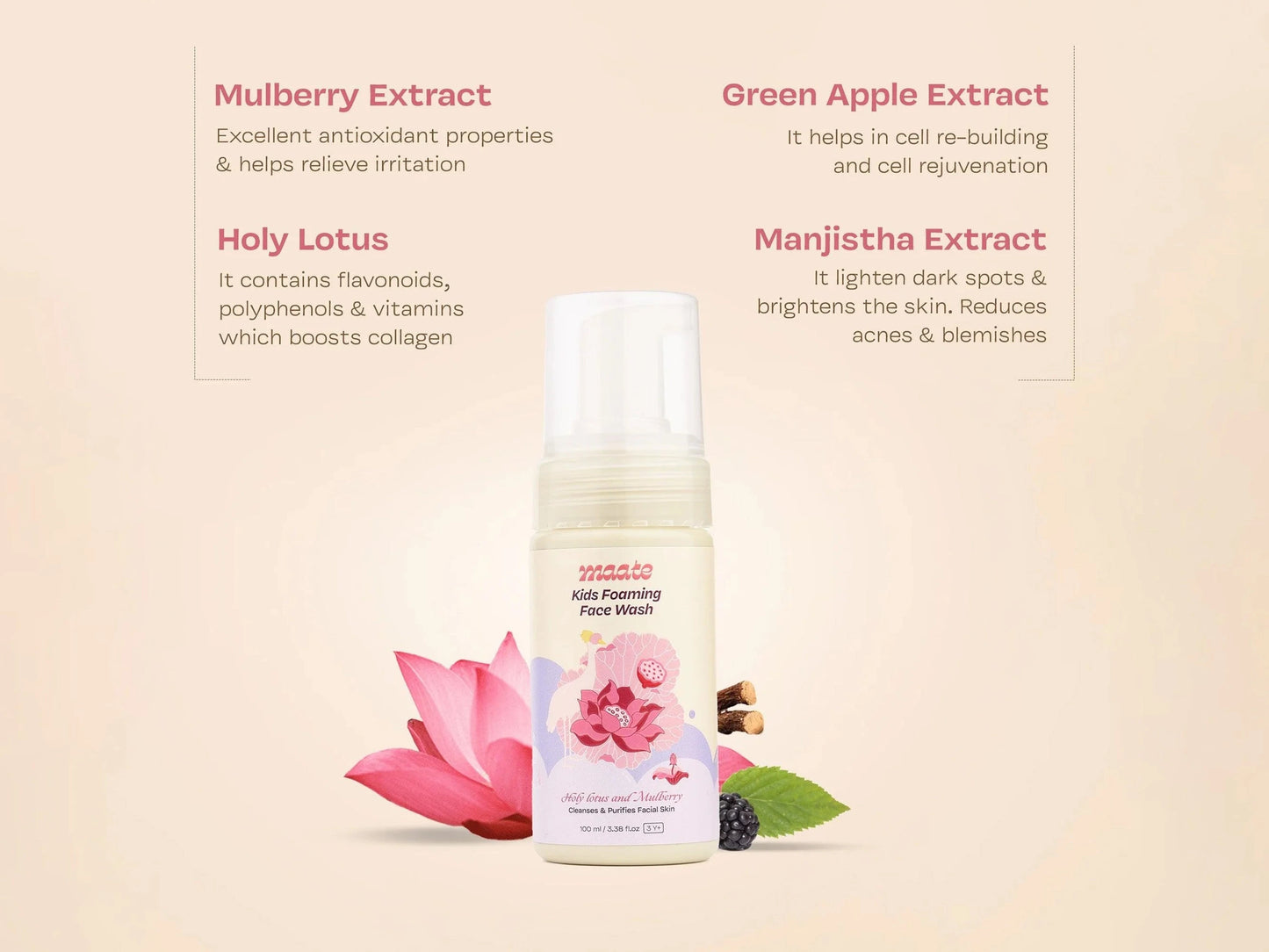 Maate Kids Foaming Face Wash