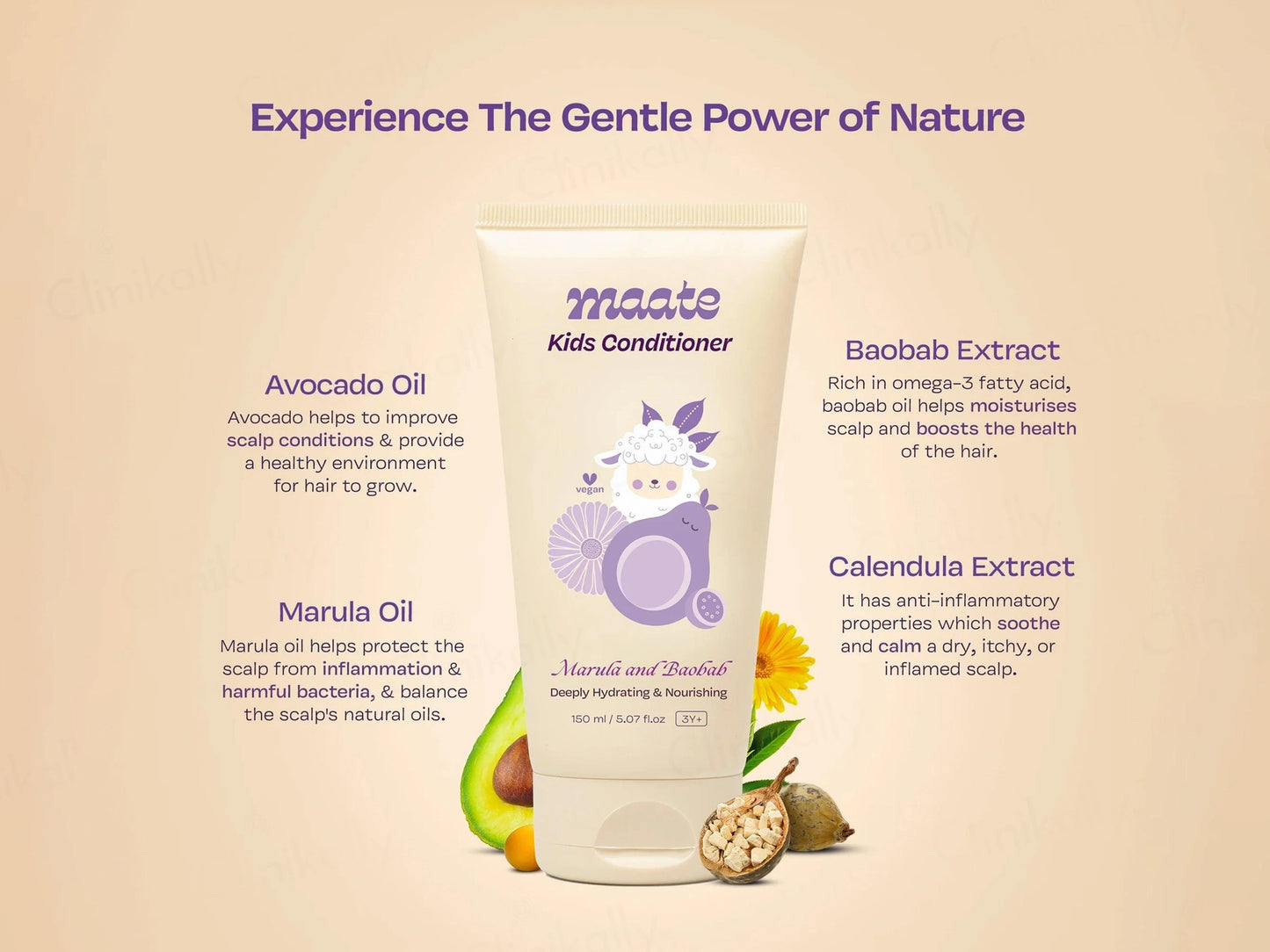Maate Marula and Baobab Kids Hair Conditioner