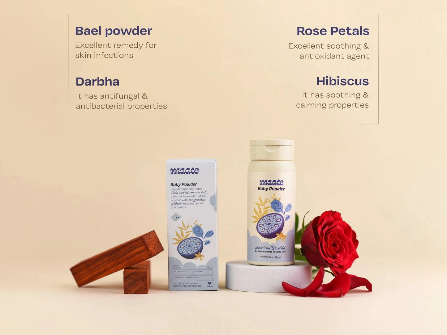 Maate Soothing and  Calming Baby Powder