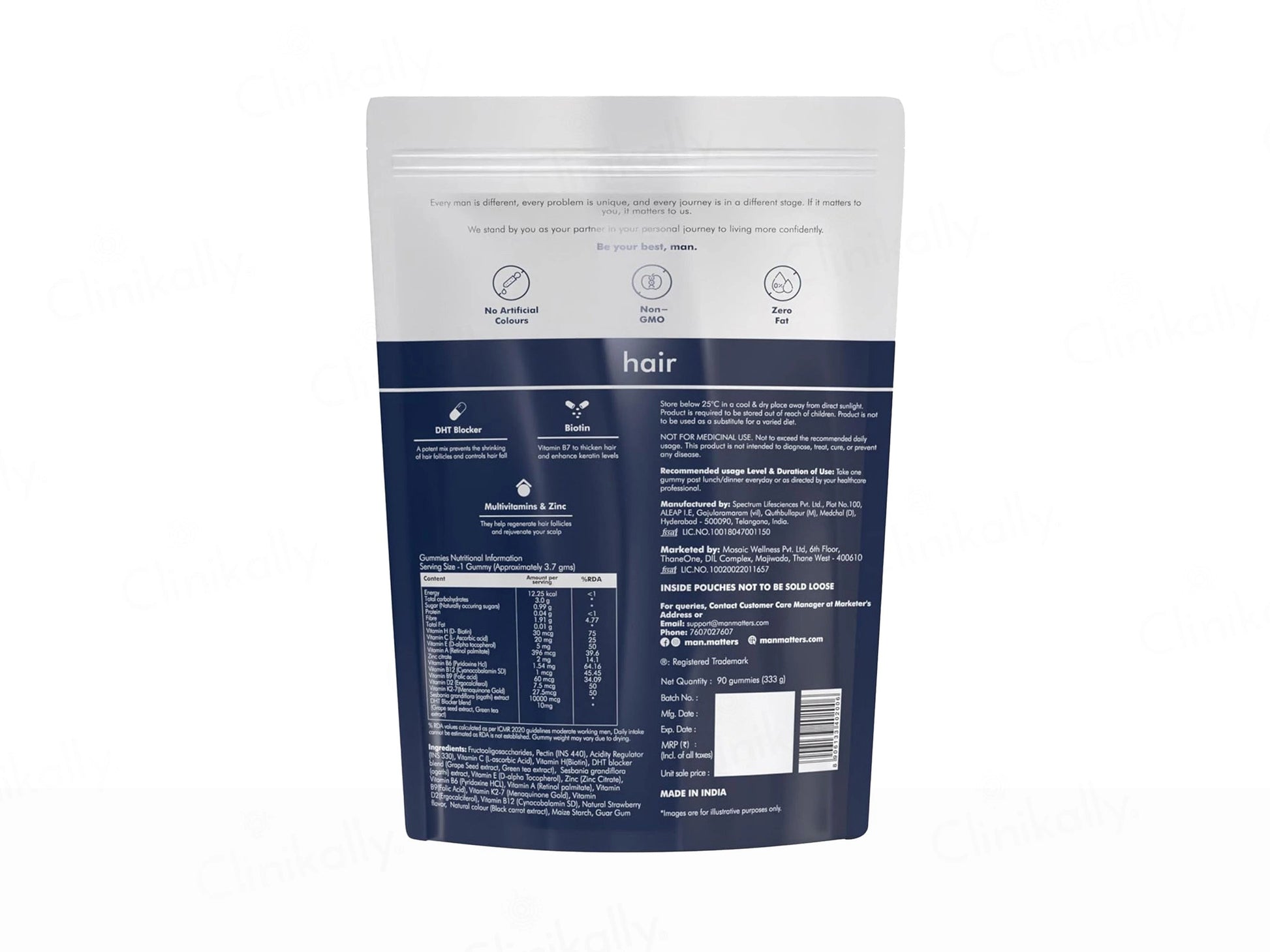 Man Matters Hair Gummies - Strawberry Flavour