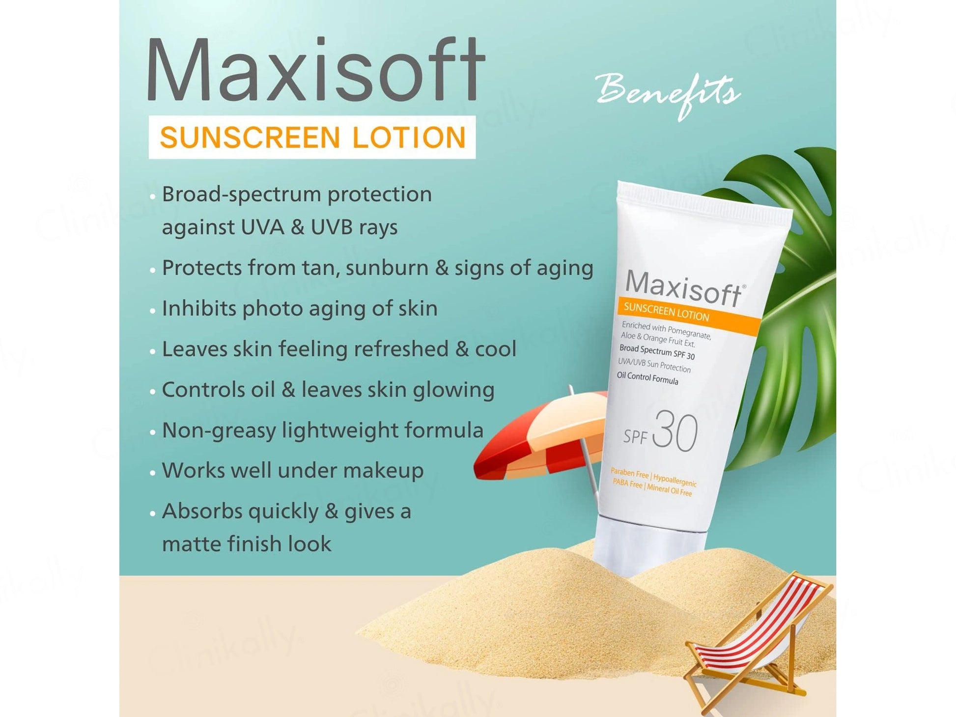 Maxisoft Oil-Control Sunscreen Lotion SPF 30