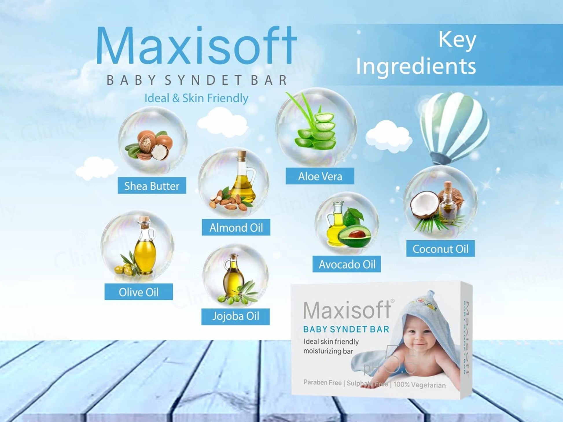 Maxisoft pH 5.5 Baby Bathing Bar