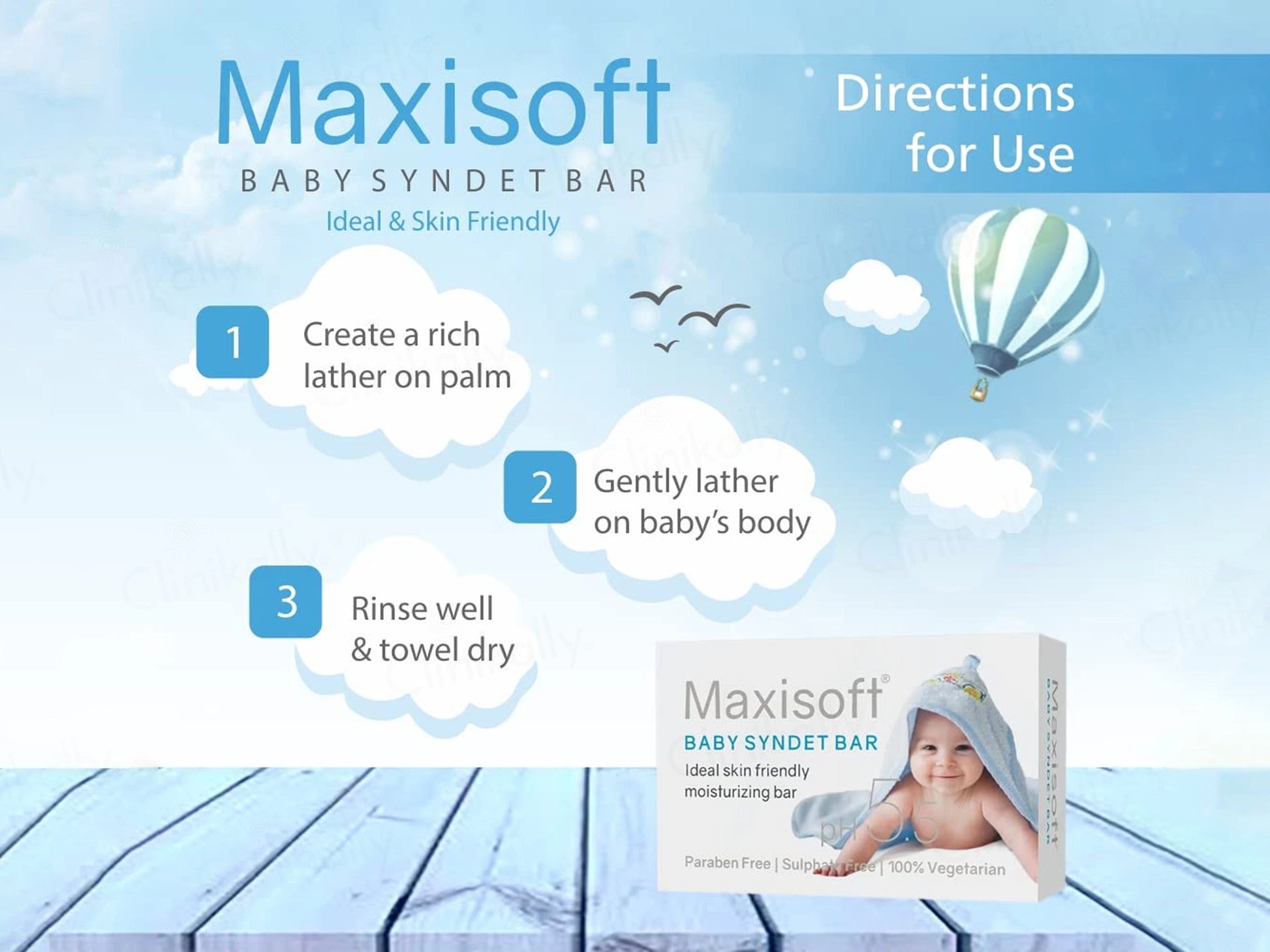 Maxisoft pH 5.5 Baby Bathing Bar