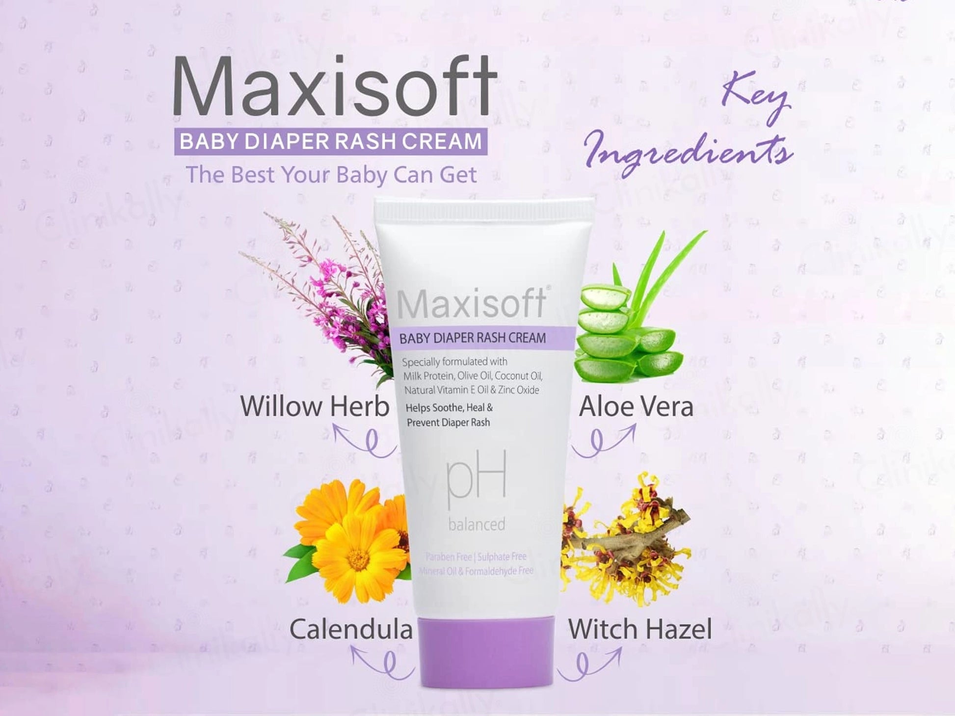 Maxisoft pH Balanced Baby Diaper Rash Cream