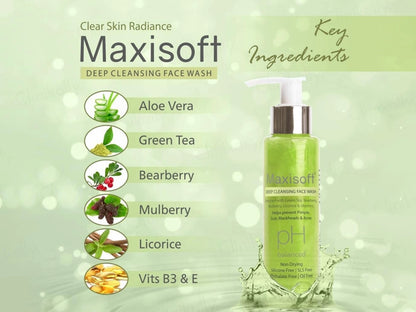Maxisoft pH Balanced Deep Cleansing Face Wash