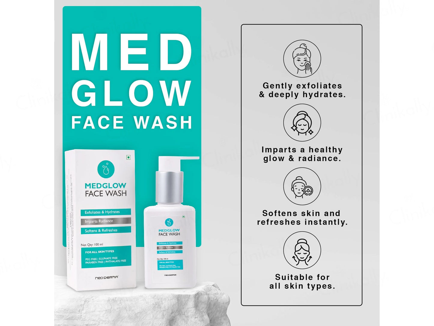Medglow Exfoliating and  Hydrating Face Wash