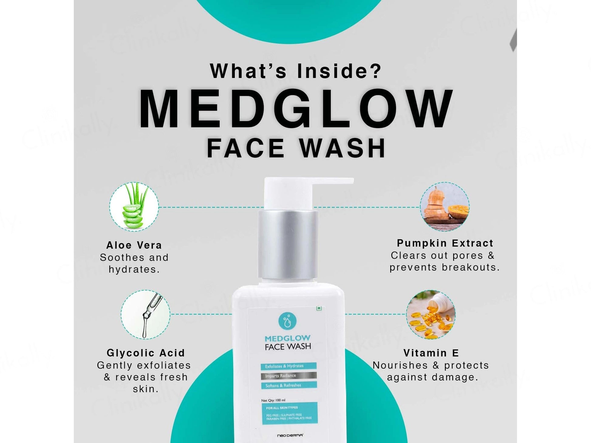 Medglow Exfoliating and  Hydrating Face Wash