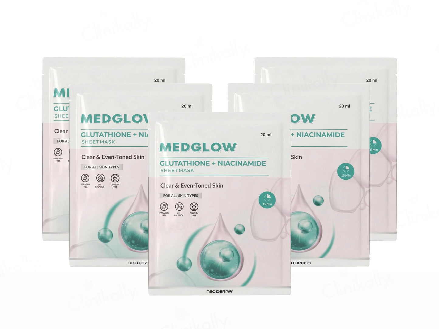 Medglow Glutathione  Niacinamide Face Sheet Mask