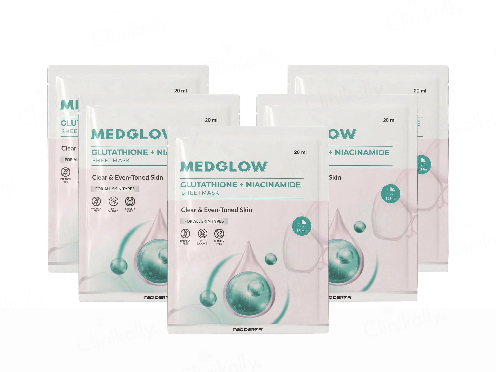 Medglow Glutathione  Niacinamide Face Sheet Mask