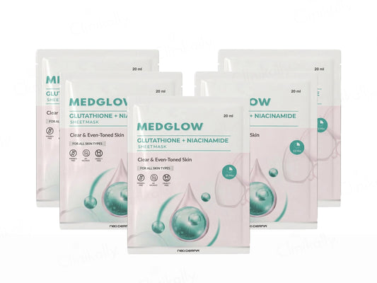 Medglow Glutathione  Niacinamide Face Sheet Mask