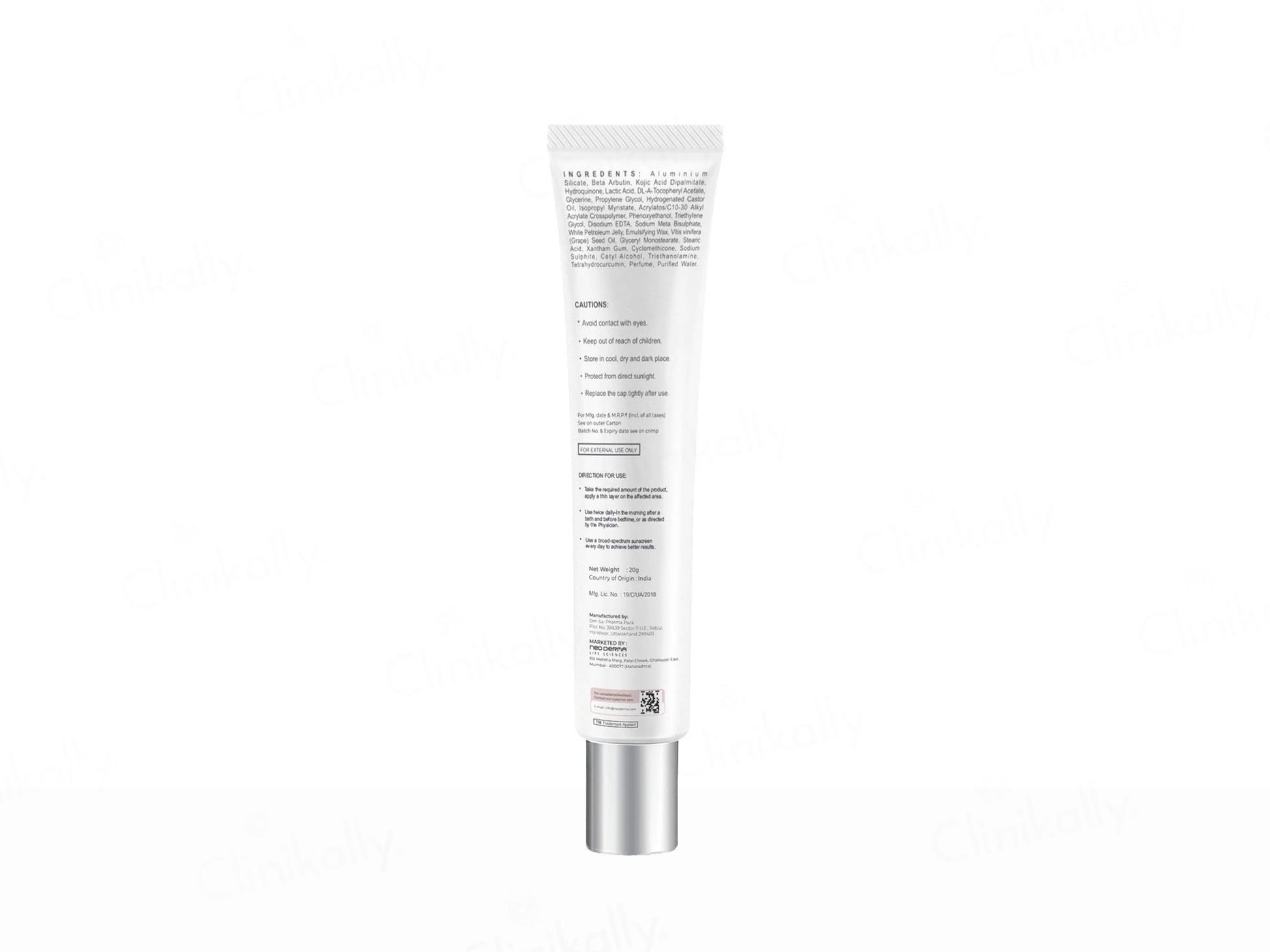 Medglow Intensive De-Pigmenting and  Brightening Cream