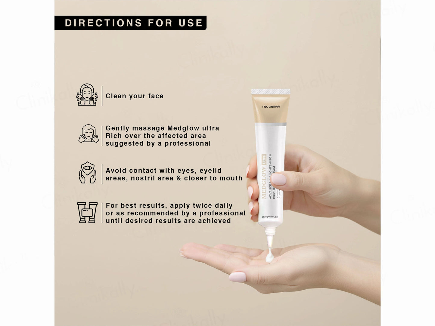 Medglow Ultra Advance Skin Lightening and  Brightening Cream