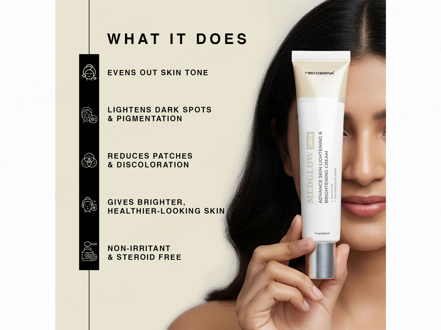 Medglow Ultra Advance Skin Lightening and  Brightening Cream