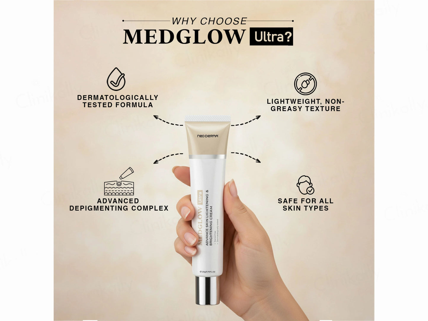 Medglow Ultra Advance Skin Lightening and  Brightening Cream