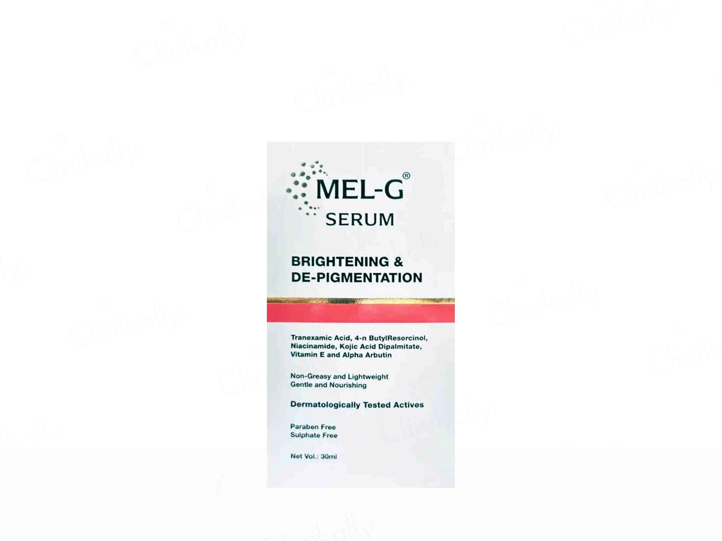Mel-G Brightening and  De-Pigmentation Face Serum
