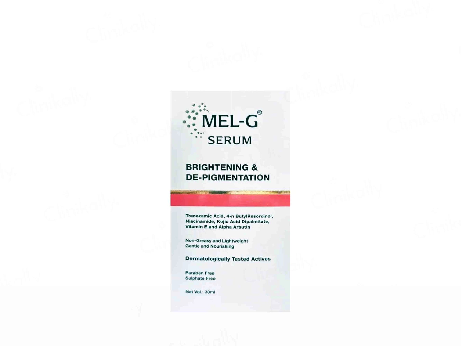 Mel-G Brightening and  De-Pigmentation Face Serum