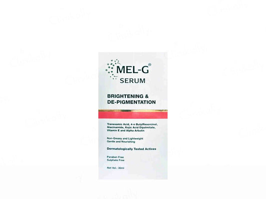 Mel-G Brightening and  De-Pigmentation Face Serum