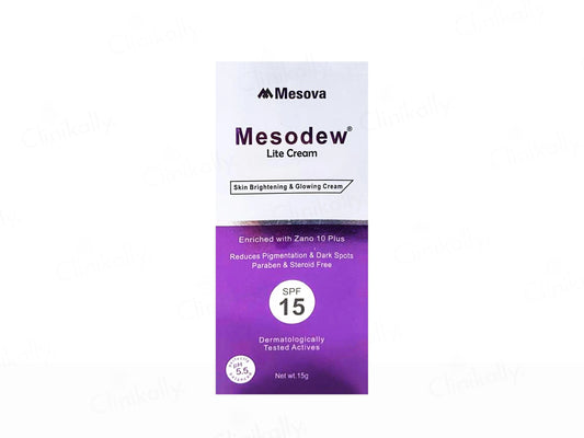 Mesodew Lite Skin Brightening and  Glowing Cream SPF 15