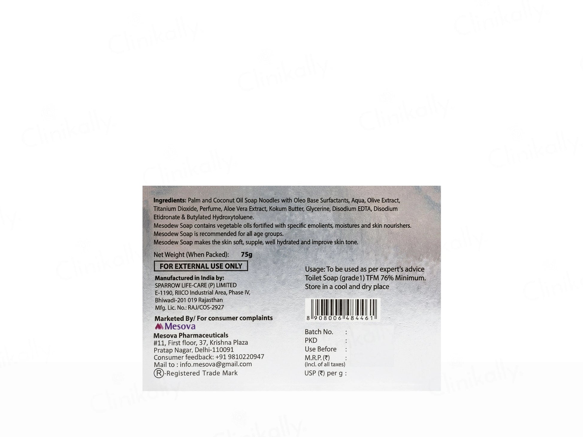 Mesodew Moisturising Soap