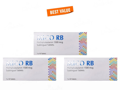 Mico RB Methylcobalamin 1500mcg Sublingual Tablet