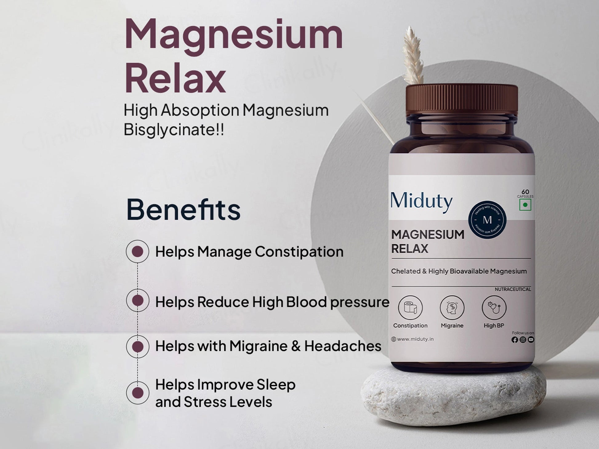 Miduty Chelated Magnesium Relax Capsule