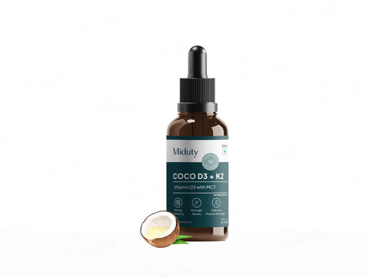 Miduty Coco D3  K2 In MCT Oil Nutraceutical Drop