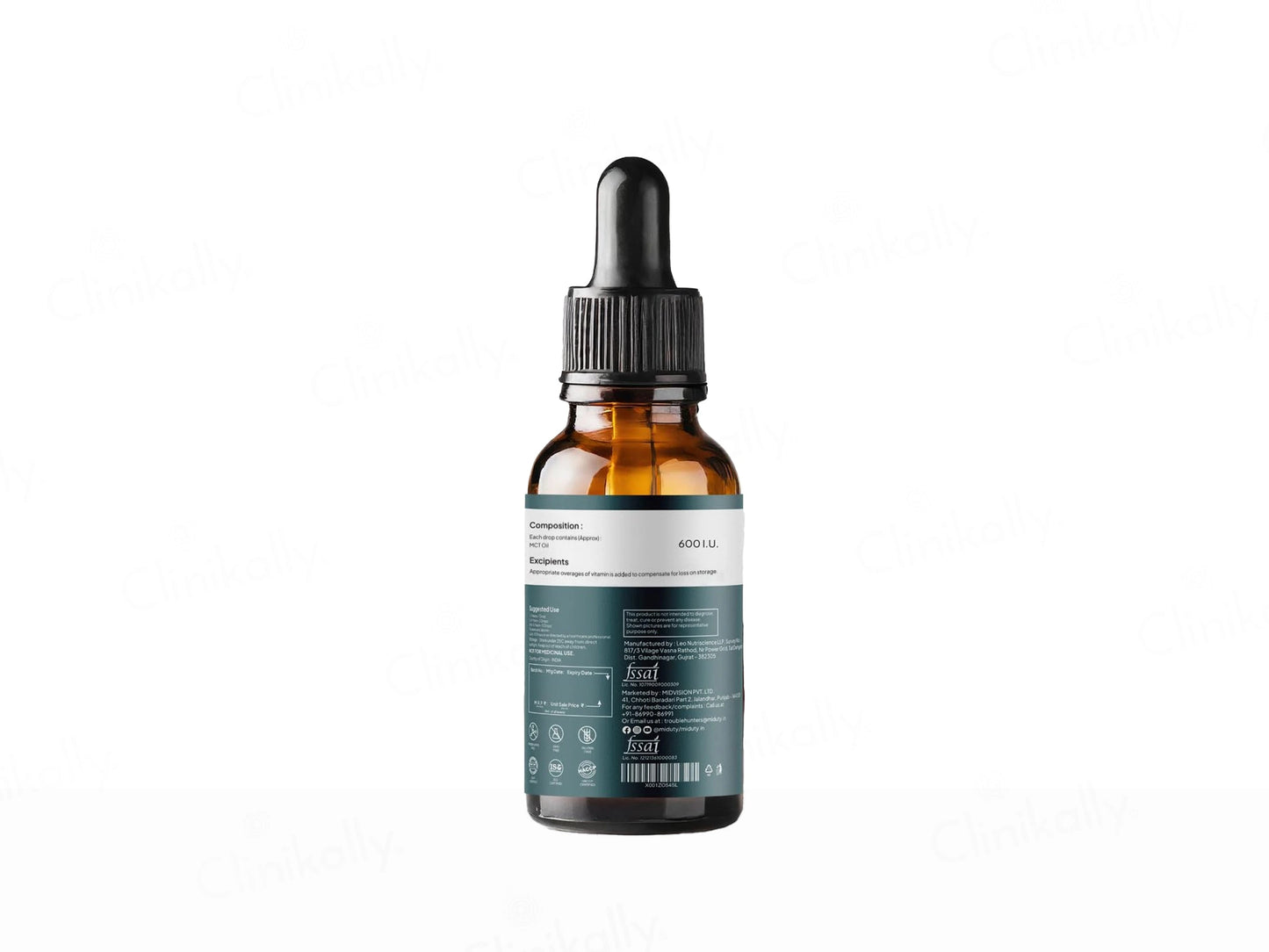 Miduty Coco D3  K2 In MCT Oil Nutraceutical Drop