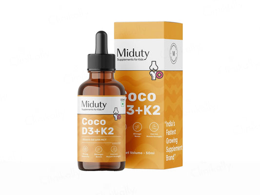 Miduty Coco D3  K2 With MCT Nutraceutical Drop For Kids