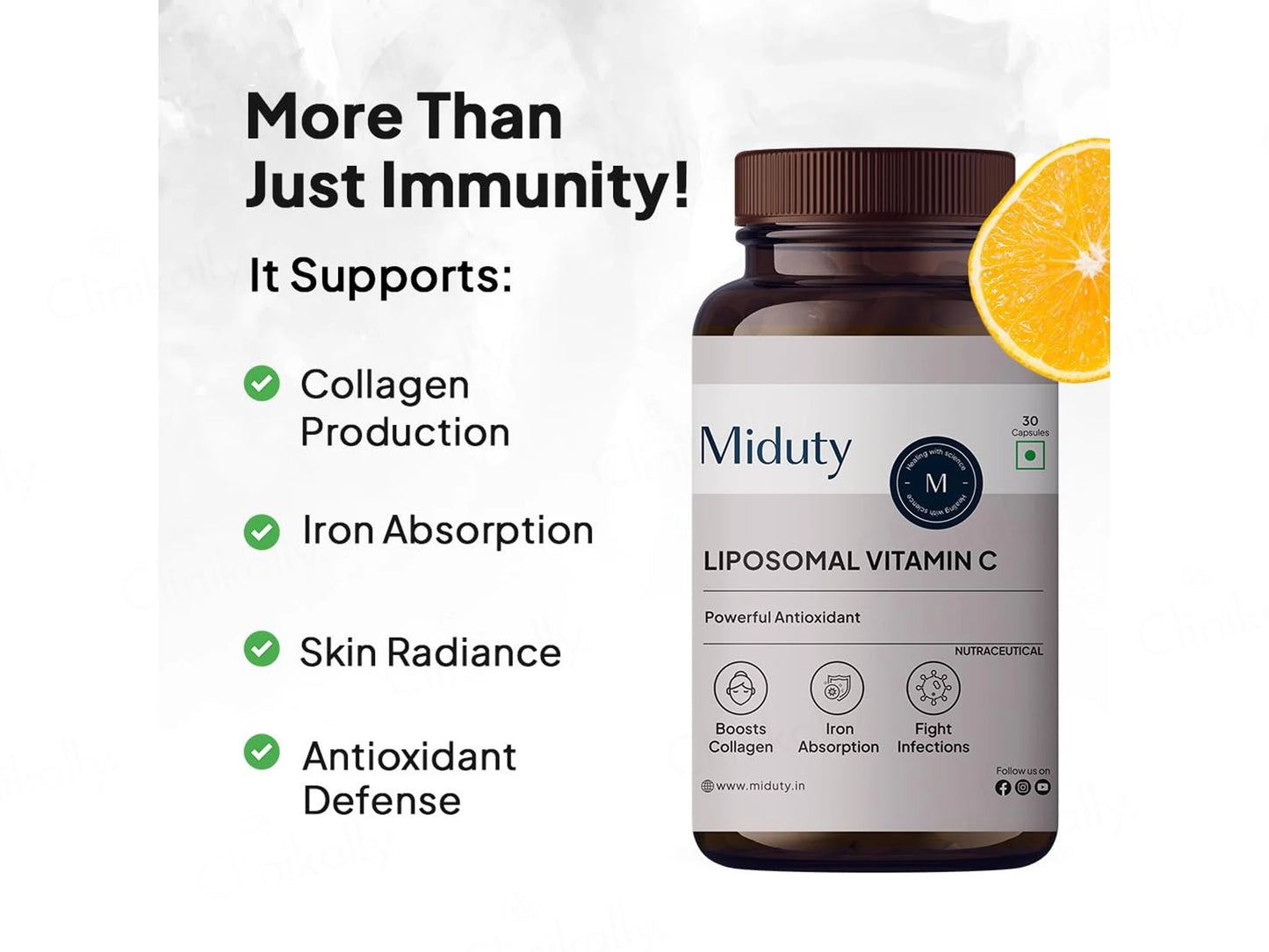 Miduty Liposomal Vitamin C Powerful Antioxidant Capsule