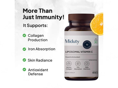 Miduty Liposomal Vitamin C Powerful Antioxidant Capsule
