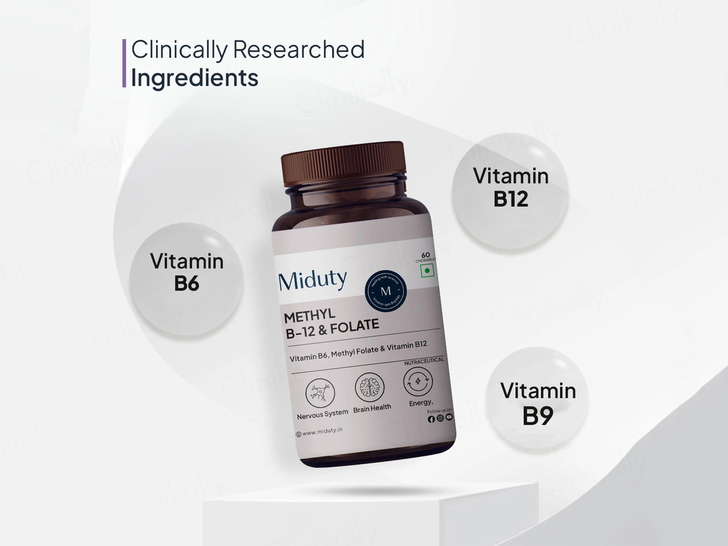 Miduty Methyl B-12 and  Folate Chewable Tablet