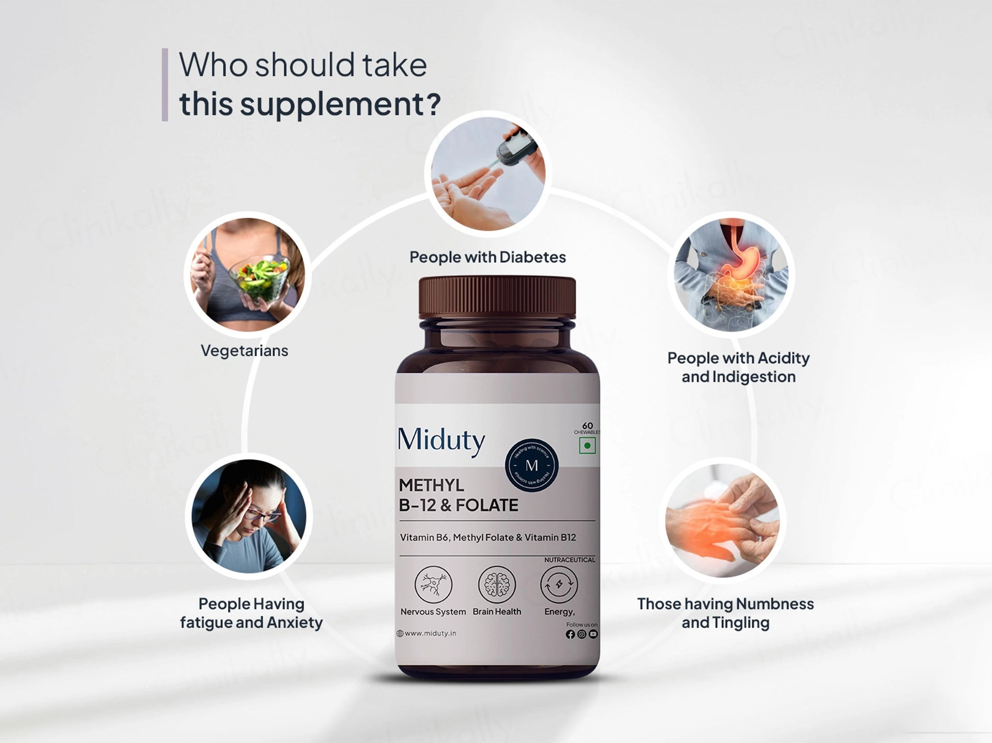 Miduty Methyl B-12 and  Folate Chewable Tablet