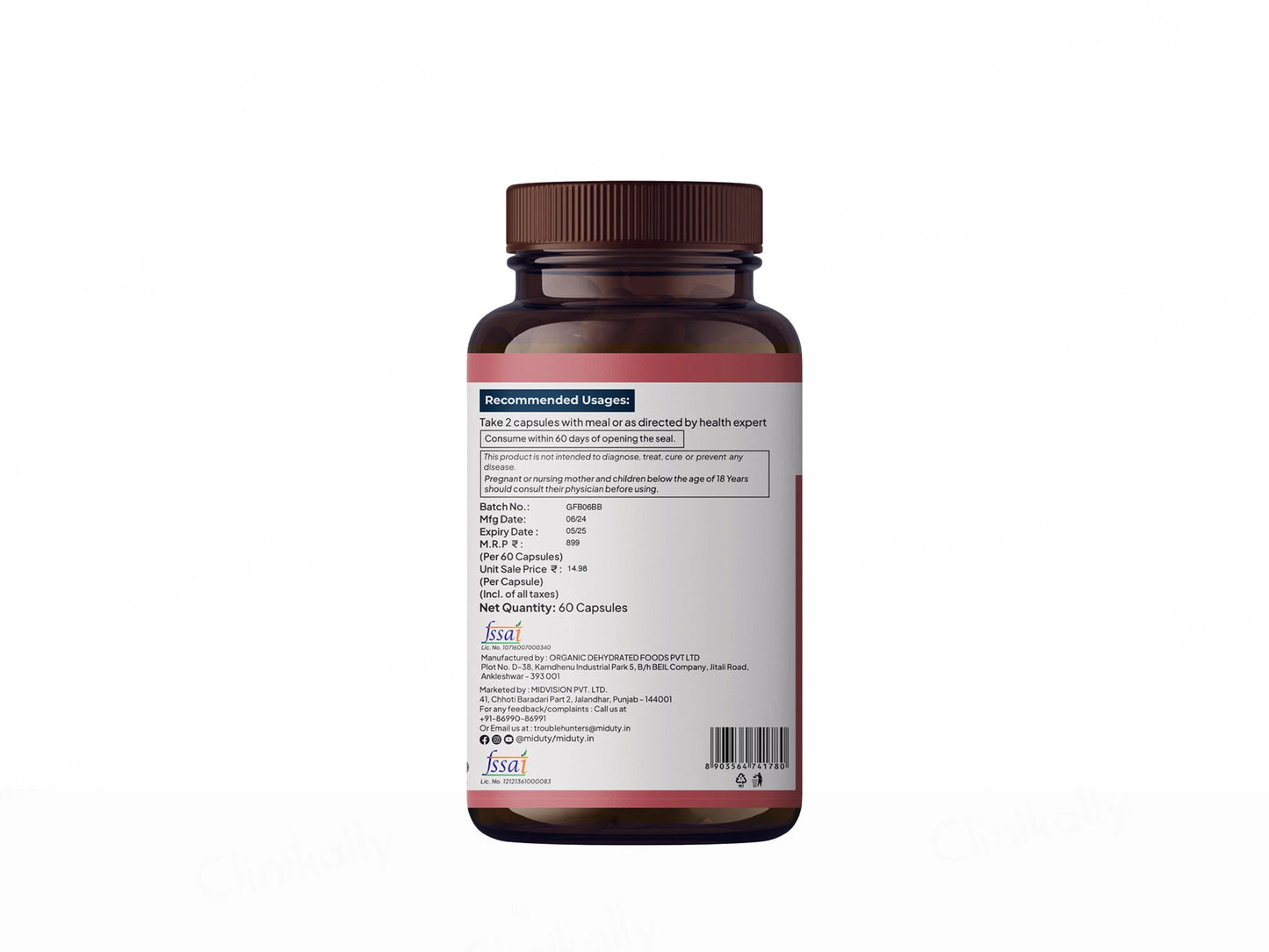 Miduty Organic Blood Builder Capsule