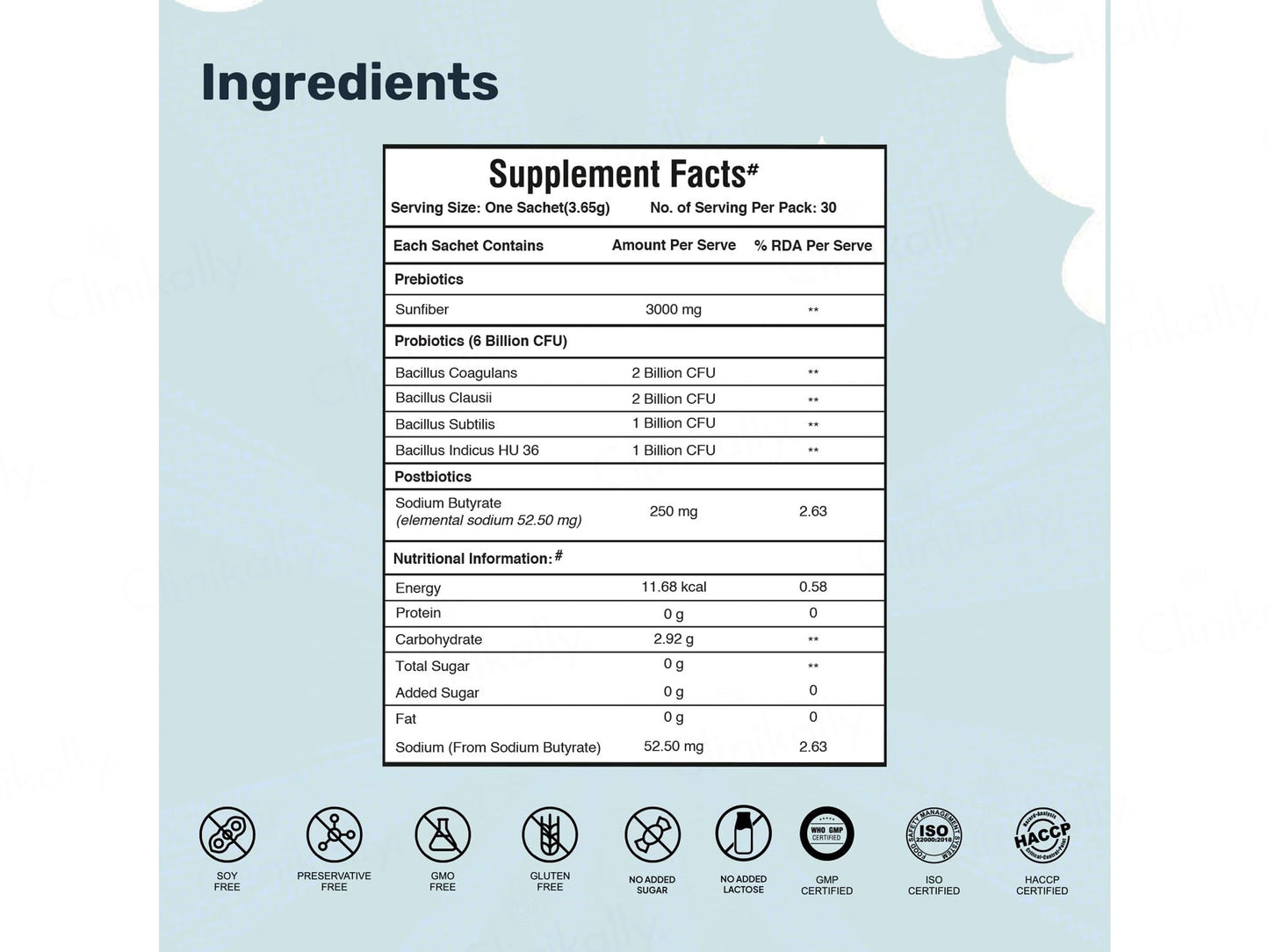 Miduty Probiotics Nutaceutical Powder For Kids